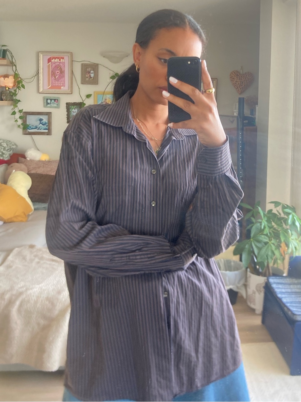 Haupt Evolution Purple and Black button up shirt